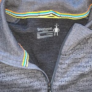 Men’s Smartwool 1/4 zip merino pullover Baselayer Sz XL